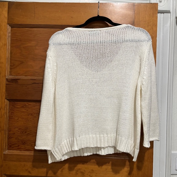 WOODEN SHIPS OFF WHITE/WHITE/CREAM SWEATER - Picture 2 of 5